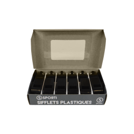 Boîte de 12 sifflets plastique