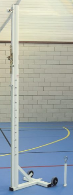 Poteau volley-ball central entraînement acier galvanisé plastifié