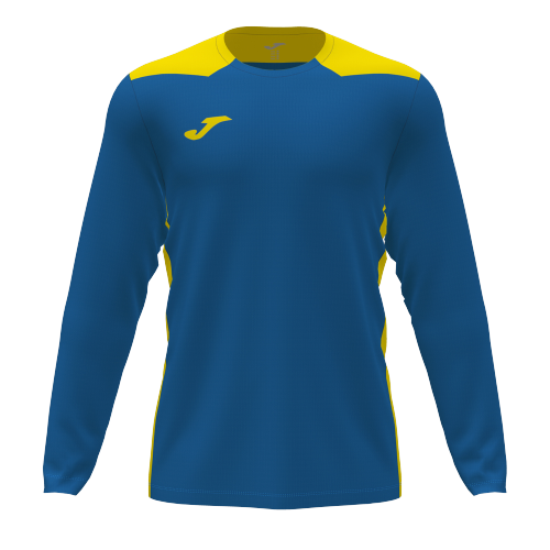 T-shirt CHAMPIONSHIP VI manches longues - bleu royal - jaune