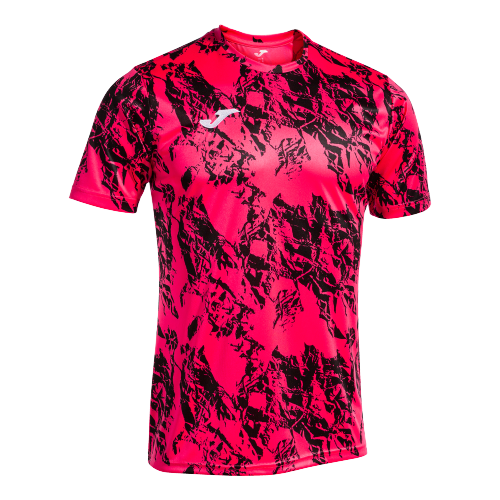 T-shirt LION - rose fluo - noir