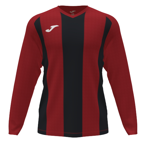 T-shirt PISA II manches longues - rouge - noir