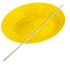 Assiette de jonglerie + bâton en bois Couleur : Jaune