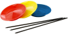 Assiette de jonglerie + bâton en PVC Couleur : Choisissez la couleur de votre choix..