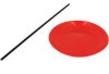 Assiette de jonglerie + bâton en PVC Couleur : Rouge