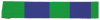 Ceinture de judo 50 M Couleur : Bleu & vert