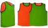 Chasuble réversible rugby Couleur : Orange & Vert