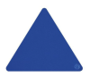 Empreinte triangle Couleur : Bleu