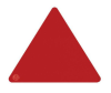 Empreinte triangle Couleur : Rouge