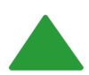 Empreinte triangle Couleur : Vert