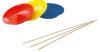 Assiette de jonglerie + bâton en bois Couleur : Choisissez la couleur de votre choix..