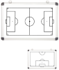 Tableau tactique magnétique et effaçable (45 x 30 cm) Tableau tactique magnétique : Football