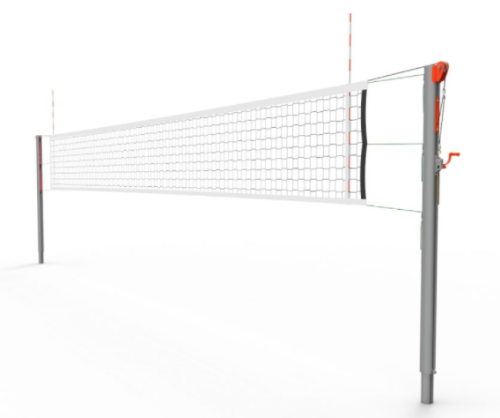 Poteaux volley-ball ovoïdes aluminium