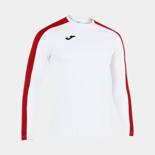 T-shirt ACADEMY III manches longues blanc - rouge